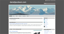 Desktop Screenshot of danieljacobson.com